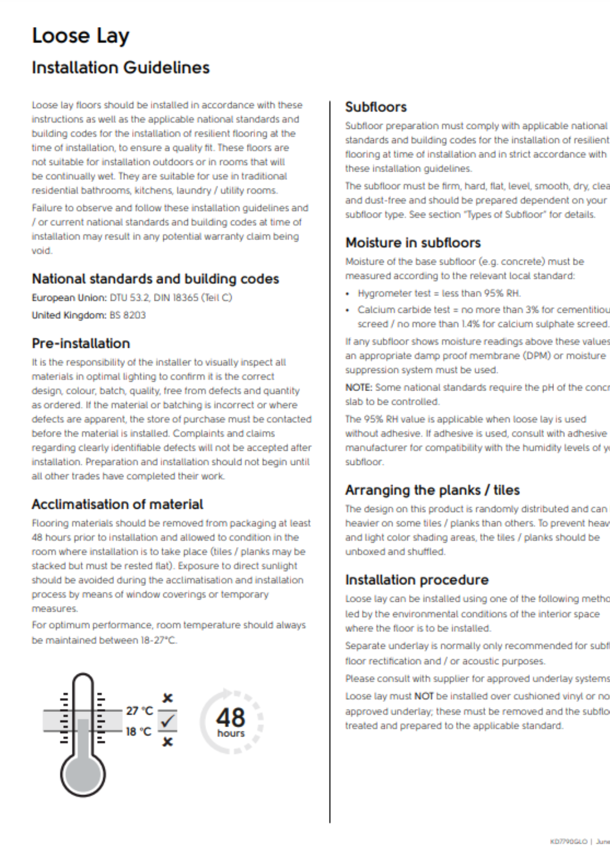 Palio LooseLay Installation Guide image